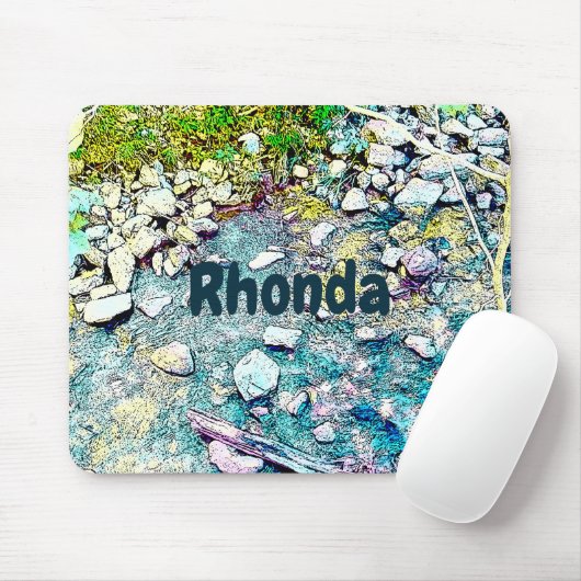 Lebhafter Stream Forest Mousepad (Mit Mouse)