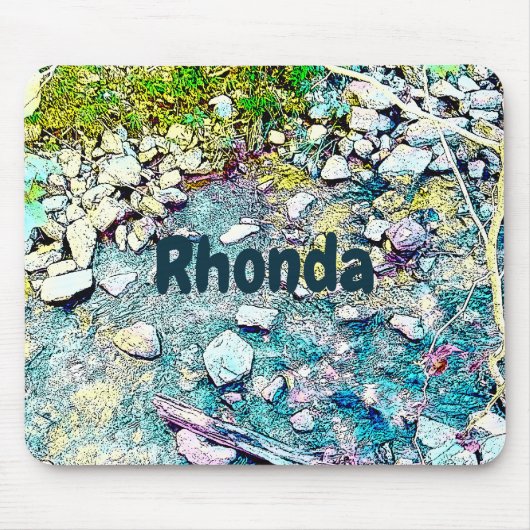 Lebhafter Stream Forest Mousepad (Vorne)