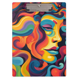 Lebhafter Strudel der Emotionen Klemmbrett