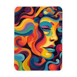 Lebhafter Strudel der Emotionen Magnet