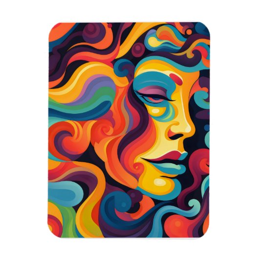 Lebhafter Strudel der Emotionen Magnet (Vertikal)