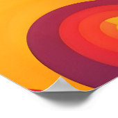 Lebhafter Strudel von Emotionen gegenüber Poster (Ecke)