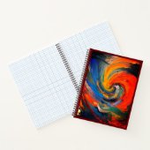 Lebhafter Strudel von Farben Notizblock (Innenseite)