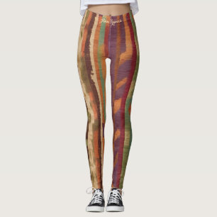 Lebhafter, stylischer Text für das Muster "Earthy Leggings