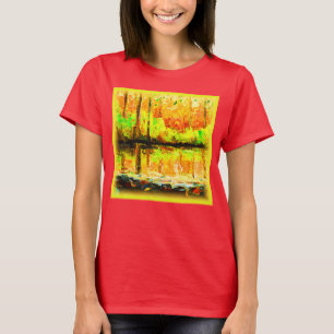 "Lebhafter Sumpfwald" Niedliche Malerei. Jetzt kau T-Shirt