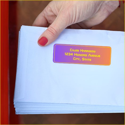 Lebhafter Sunset Modern Tech Abschluss