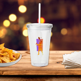 Lebhafter Sunset Modern Tech Abschluss Acryltrinkbecher