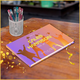 Lebhafter Sunset Modern Tech Abschluss Gästebuch