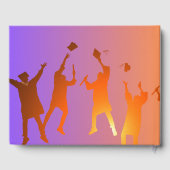 Lebhafter Sunset Modern Tech Abschluss Gästebuch (Rückseite)