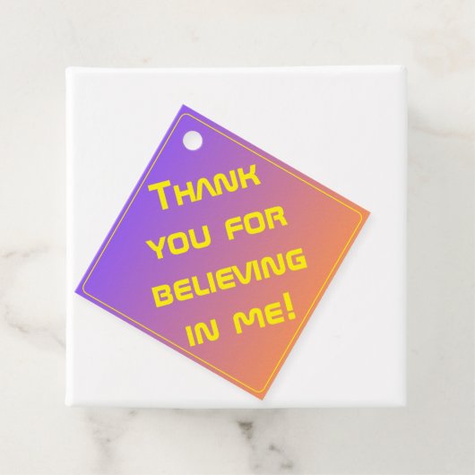 Lebhafter Sunset Modern Tech Abschluss Geschenkanhänger (Beispiel)