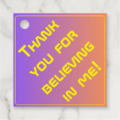 Lebhafter Sunset Modern Tech Abschluss Geschenkanhänger (Vorderseite)