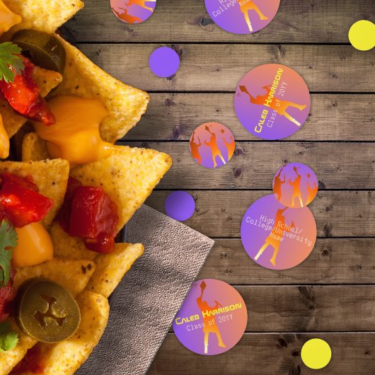 Lebhafter Sunset Modern Tech Abschluss Konfetti