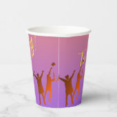 Lebhafter Sunset Modern Tech Abschluss Pappbecher (Rechts)