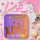 Lebhafter Sunset Modern Tech Abschluss Pappteller (Party)