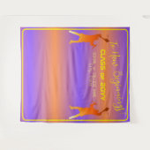 Lebhafter Sunset Modern Tech Abschluss Wandteppich (Vorderseite (Horizontal))