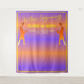 Lebhafter Sunset Modern Tech Abschluss Wandteppich (Vorderseite)