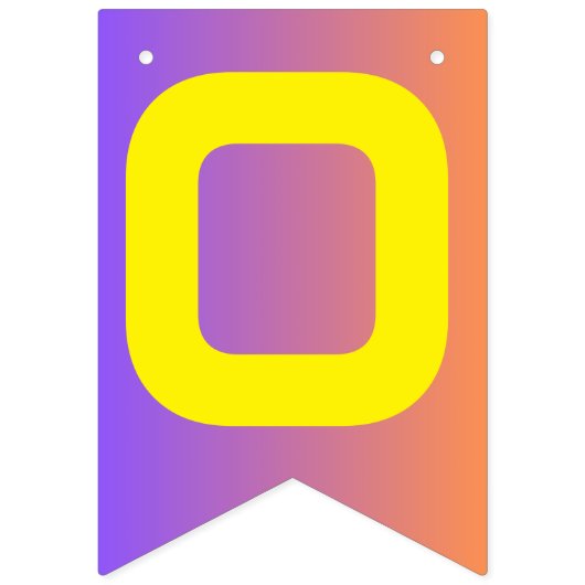 Lebhafter Sunset Modern Tech Abschluss Wimpelkette (Zweite Fahne)