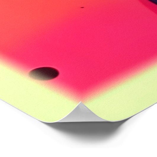 Lebhafter Swirl Abstrakter Art Poster (Ecke)