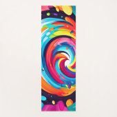 Lebhafter Swirl Abstrakter Art Yogamatte (Vorderseite)