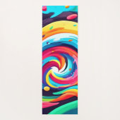 Lebhafter Swirl Abstrakter Art Yogamatte (Rückseite)