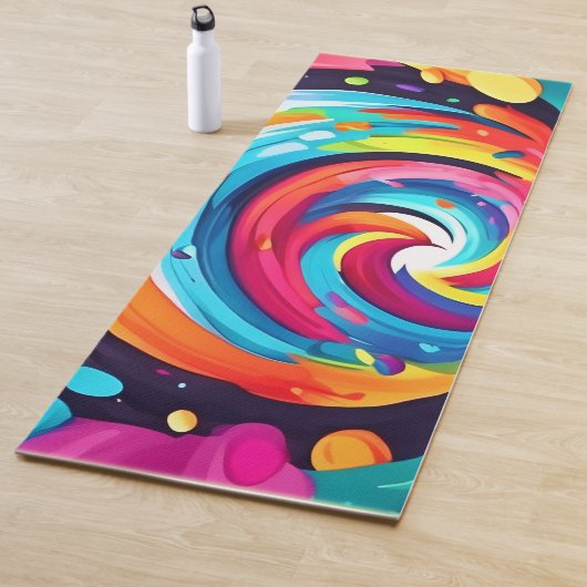 Lebhafter Swirl Abstrakter Art Yogamatte (Beispiel)