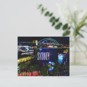 lebhafter Sydney-Quadrat Postkarte (Stehend Vorderseite)