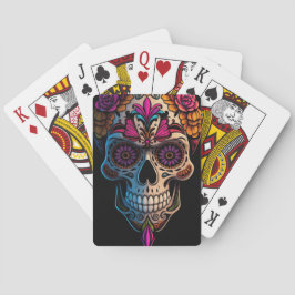 Lebhafter Tag der Toten Spielkarten