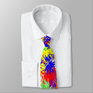 Lebhafter Trippy-Jiggle-Muster-Neck-Tie Krawatte