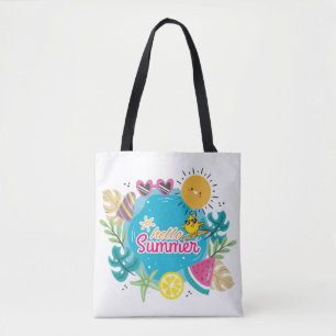 Lebhafter tropischer Sommer-Strand Tasche