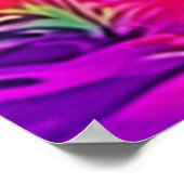 Lebhafter tropischer Sonnenuntergang Poster (Ecke)