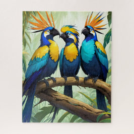 Lebhafter tropischer Vogel Puzzle