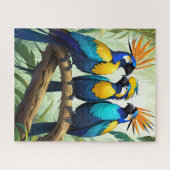 Lebhafter tropischer Vogel Puzzle (Horizontal)