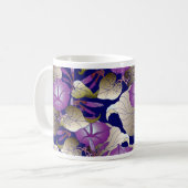 Lebhafter und eleganter floraler Muster - Hintergr Kaffeetasse (Vorderseite Links)