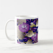 Lebhafter und eleganter floraler Muster - Hintergr Kaffeetasse (Links)