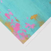 Lebhafter Vintager Blumenfisch Seidenpapier (Ausschnitt)