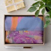 Lebhafter Vintager Blumenfisch Seidenpapier (Geschenk)