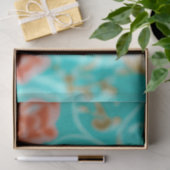 Lebhafter Vintager Blumenfisch Seidenpapier (Geschenk)