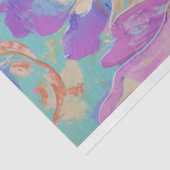 Lebhafter Vintager Blumenfisch Seidenpapier (Ausschnitt)