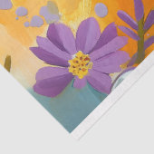 Lebhafter Vintager Blumenfisch Seidenpapier (Ausschnitt)