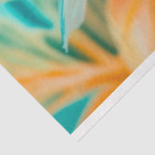 Lebhafter Vintager Blumenfisch Seidenpapier (Ausschnitt)