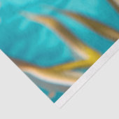 Lebhafter Vintager Blumenfisch Seidenpapier (Ausschnitt)