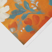 Lebhafter Vintager Blumenfisch Seidenpapier (Ausschnitt)