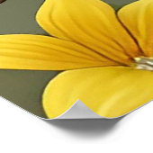 Lebhafter Vogel am Zweig Poster (Ecke)