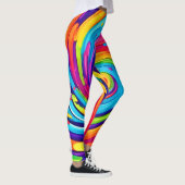 Lebhafter Vortex in künstlerischem Whirlwind Leggings (Rechts)