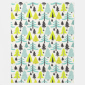 Lebhafter Wald ⎢ Fleece Blanket (Vorderseite)