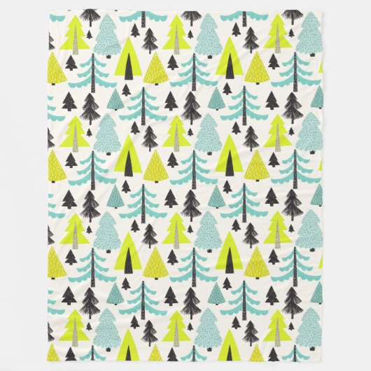 Lebhafter Wald ⎢ Fleece Blanket (Vorderseite)