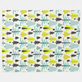 Lebhafter Wald ⎢ Fleece Blanket (Vorderseite (Horizontal))