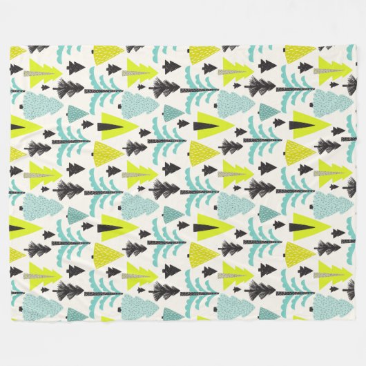 Lebhafter Wald ⎢ Fleece Blanket (Vorderseite (Horizontal))