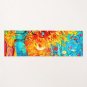 Lebhafter Waldweg zum Mond Yogamatte (Vorderseite (Horizontal))