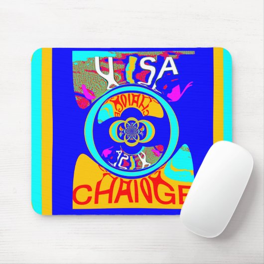 Lebhafter Wandel in den USA: Eine kühne Aussage Mousepad (Mit Mouse)